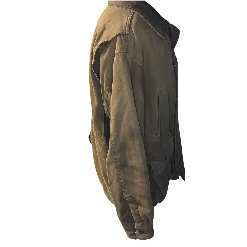 Size XL - Men’s Cabela's Jacket - Canvas Leather Collar